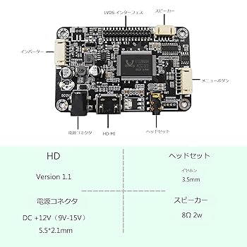 Amazon.co.jp: VSDISPLAY HD LCDコントローラ基板 対応 LVDS